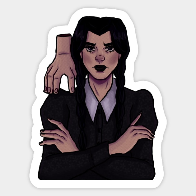 wednesday Sticker by cripptid-art